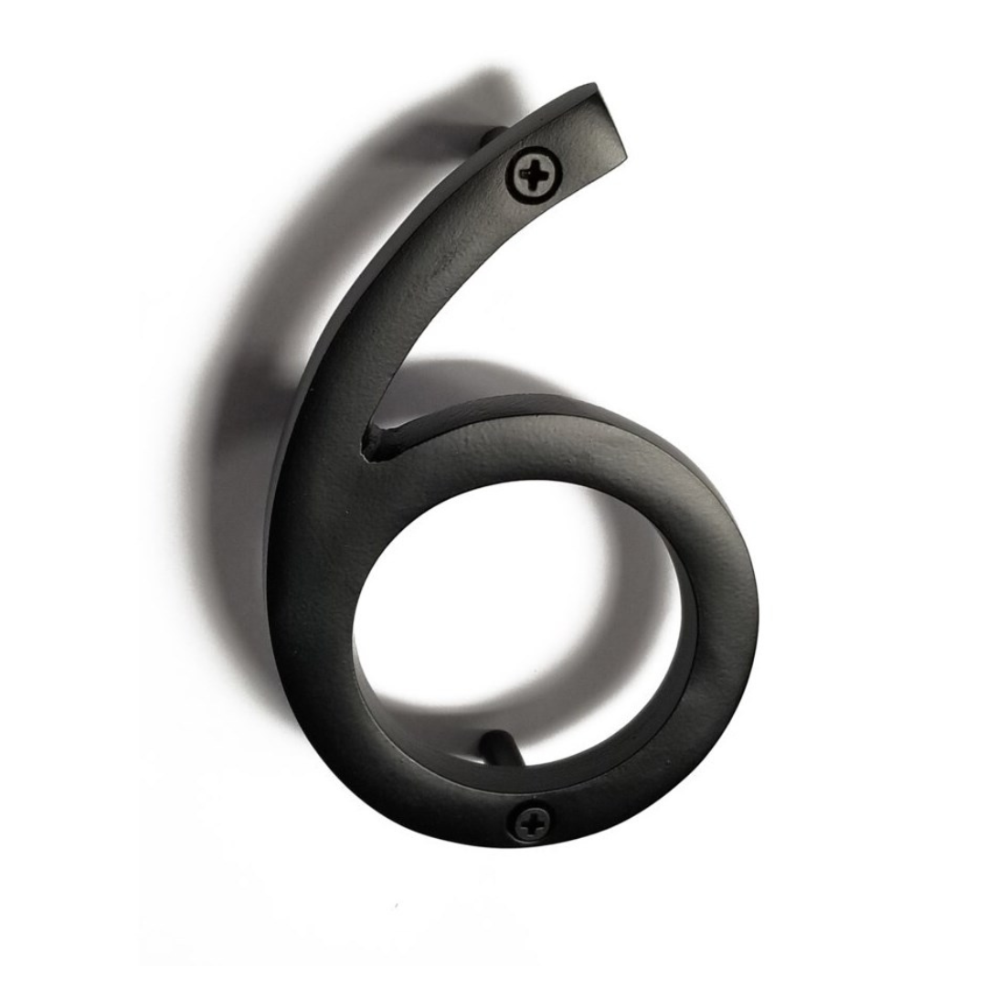 Modern Black House Numbers