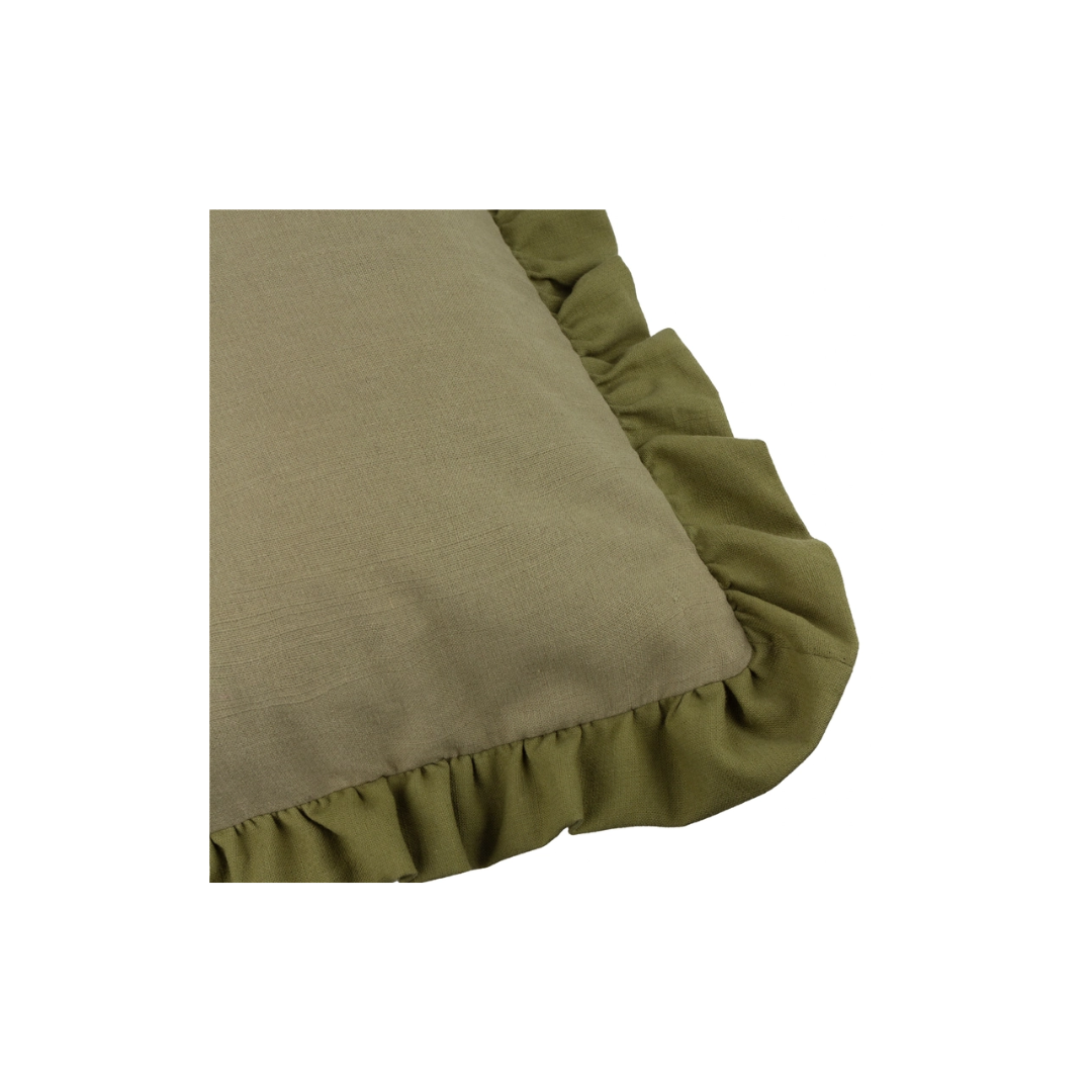 Effie Sage Ruffled Pillow