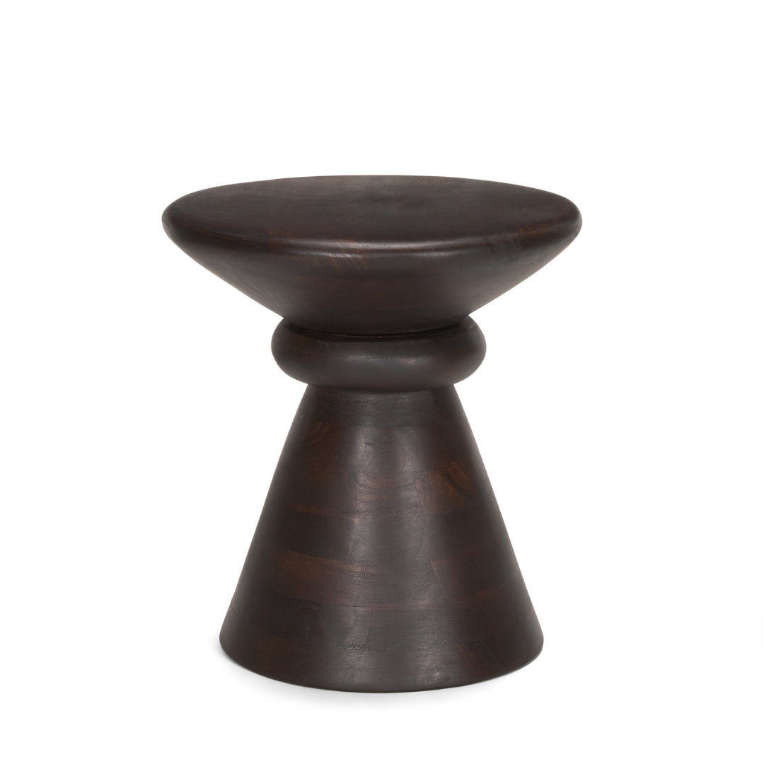 Palmera Dark Wood Side Table