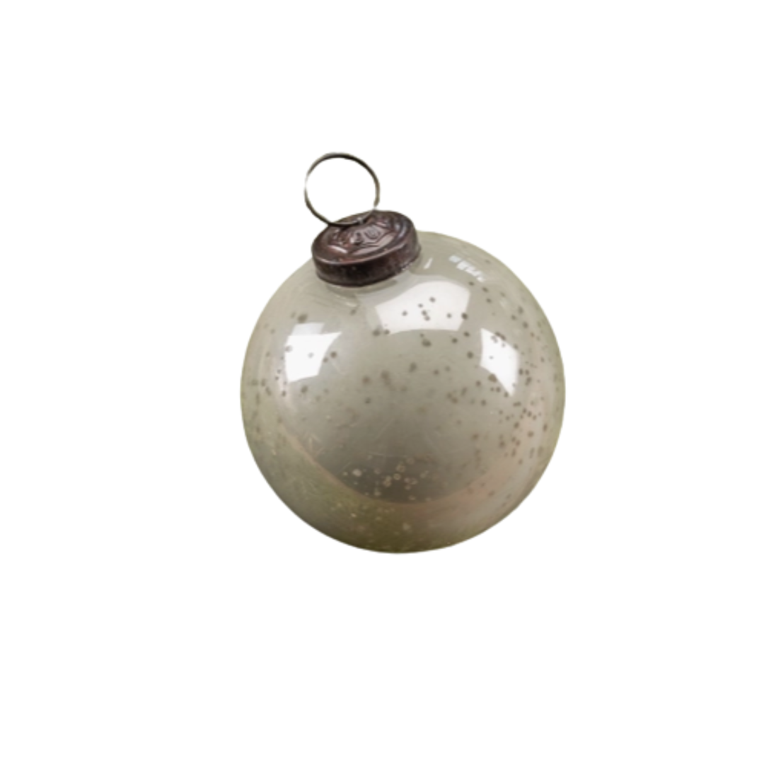 White Kugel Ornament