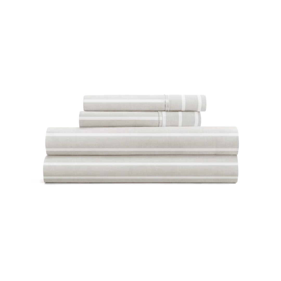 Distressed Awning Stripe Sheet Set