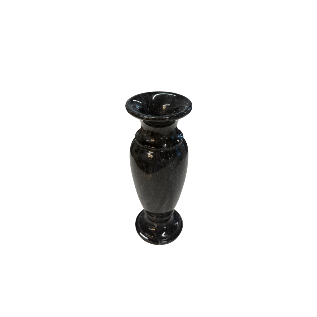 Found Black Marble Vase