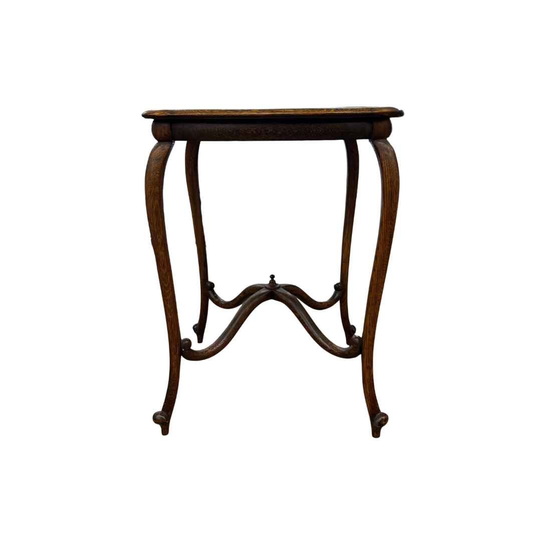 Found Curved Leg Side Table