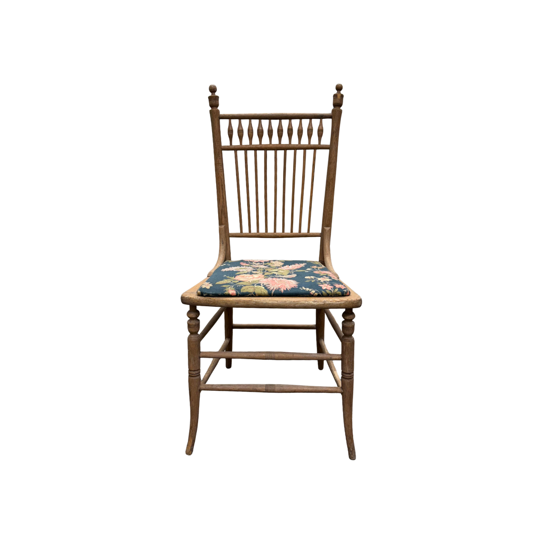 Found Spindle Dining Chair with Upholstered Seat