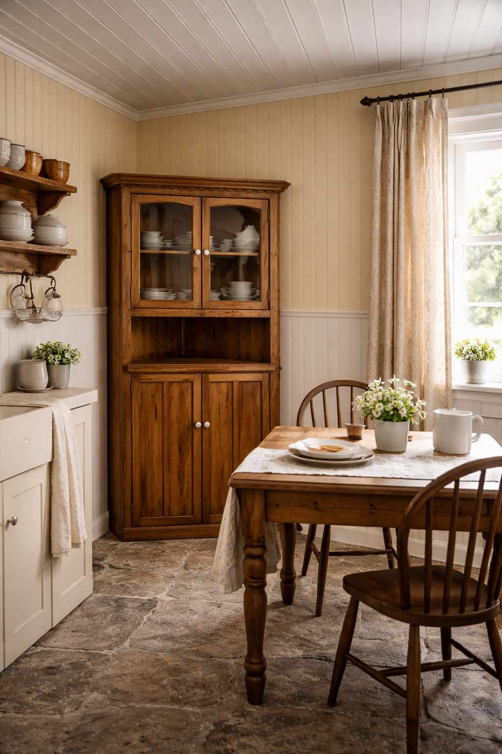 Found Corner China Cabinet