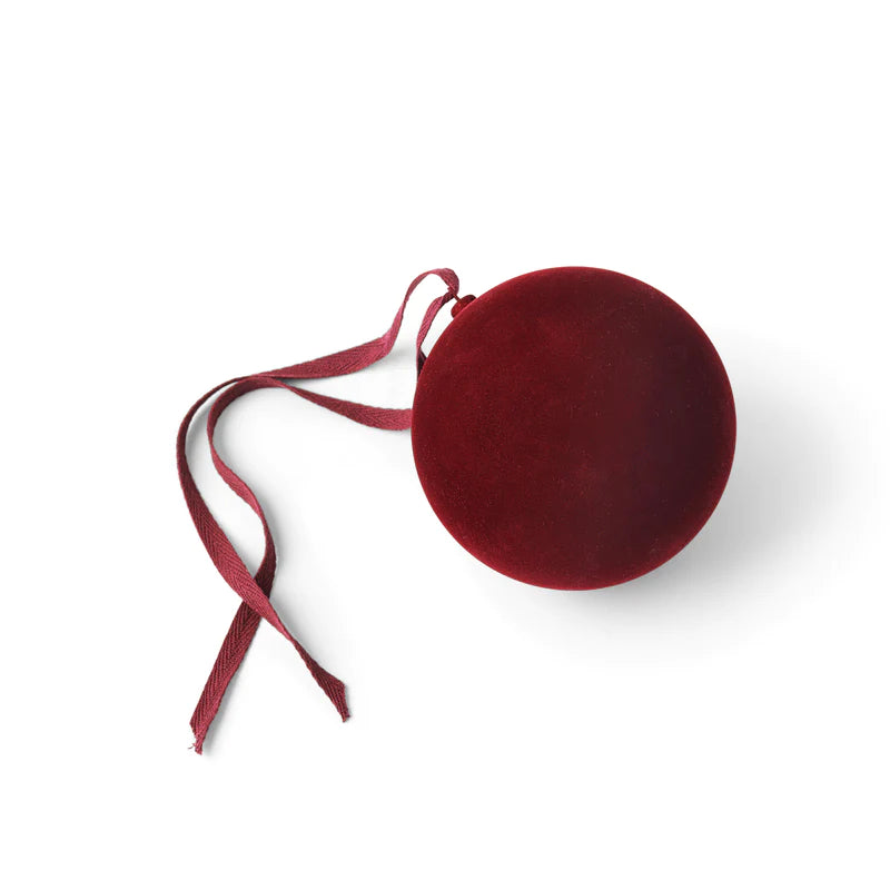 Burgundy Velvet Ornament