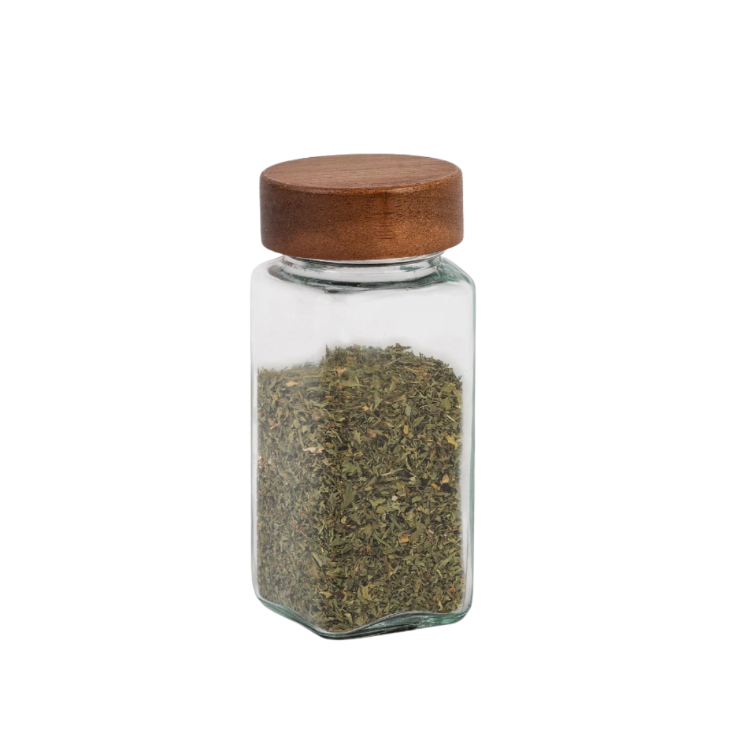 Acacia Glass Spice Shaker