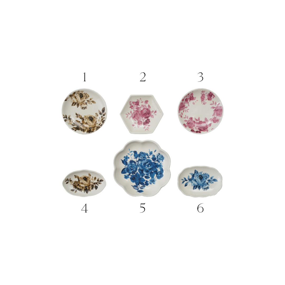 Antique Plate Inspired Fridge Magnets