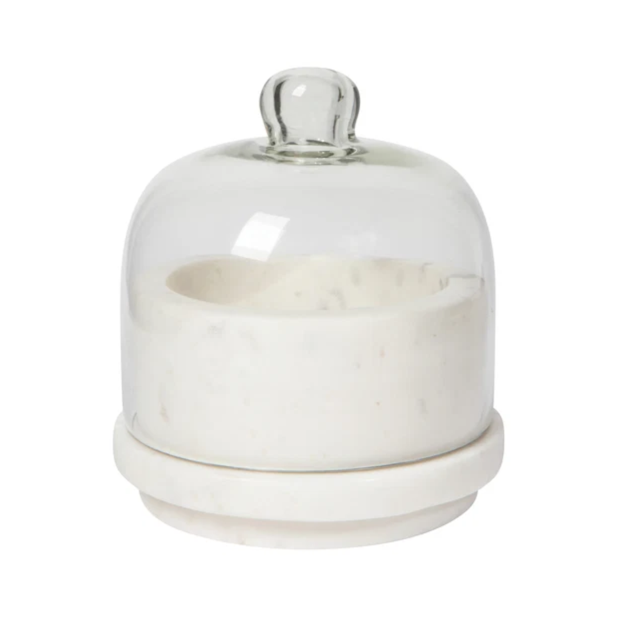 White Marble Butter Dish