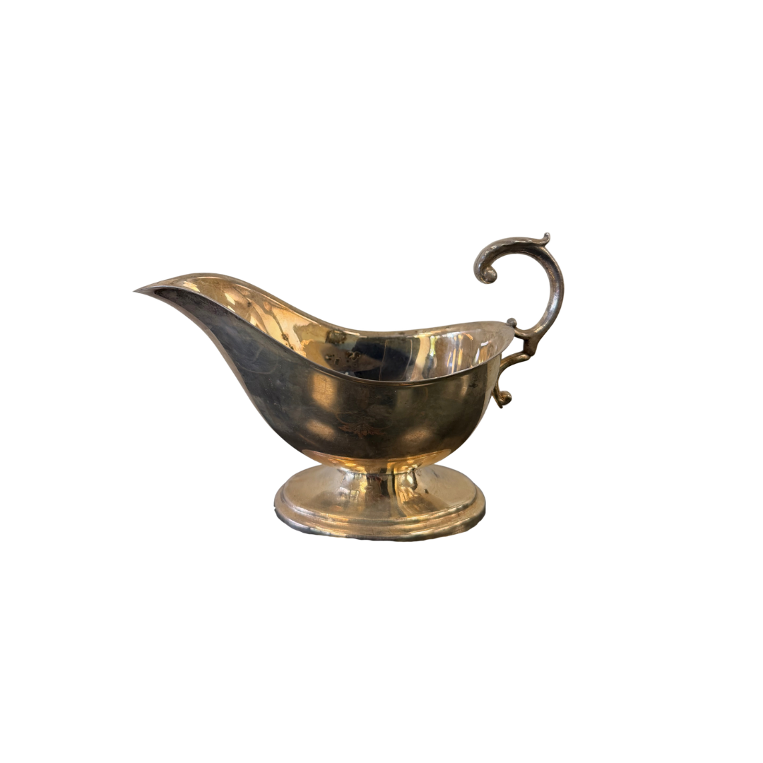 Found Silver Plated Gravy Boat