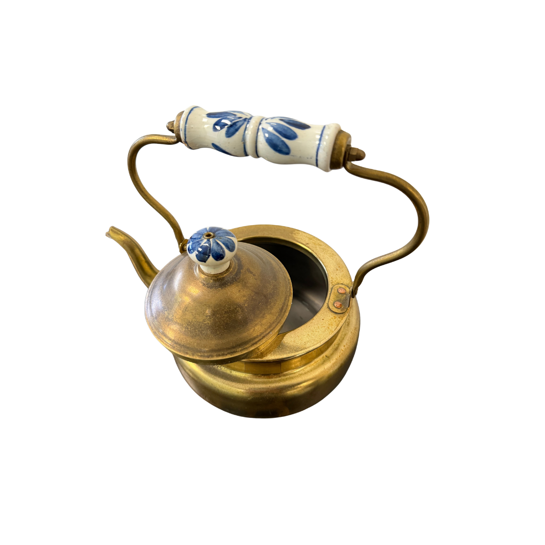 Found Brass Tea Kettle
