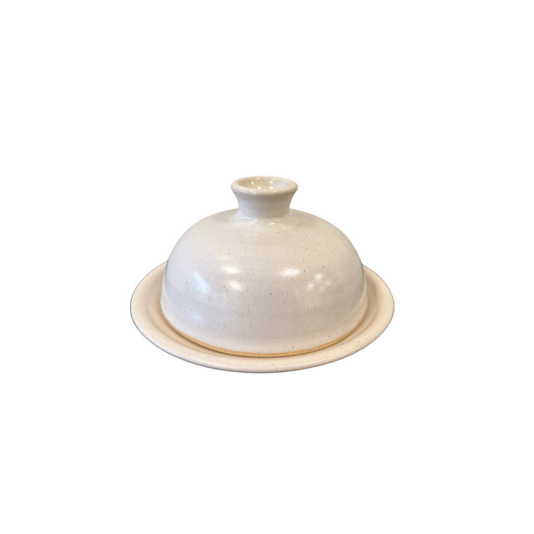 Found Ceramic Cheese Dome