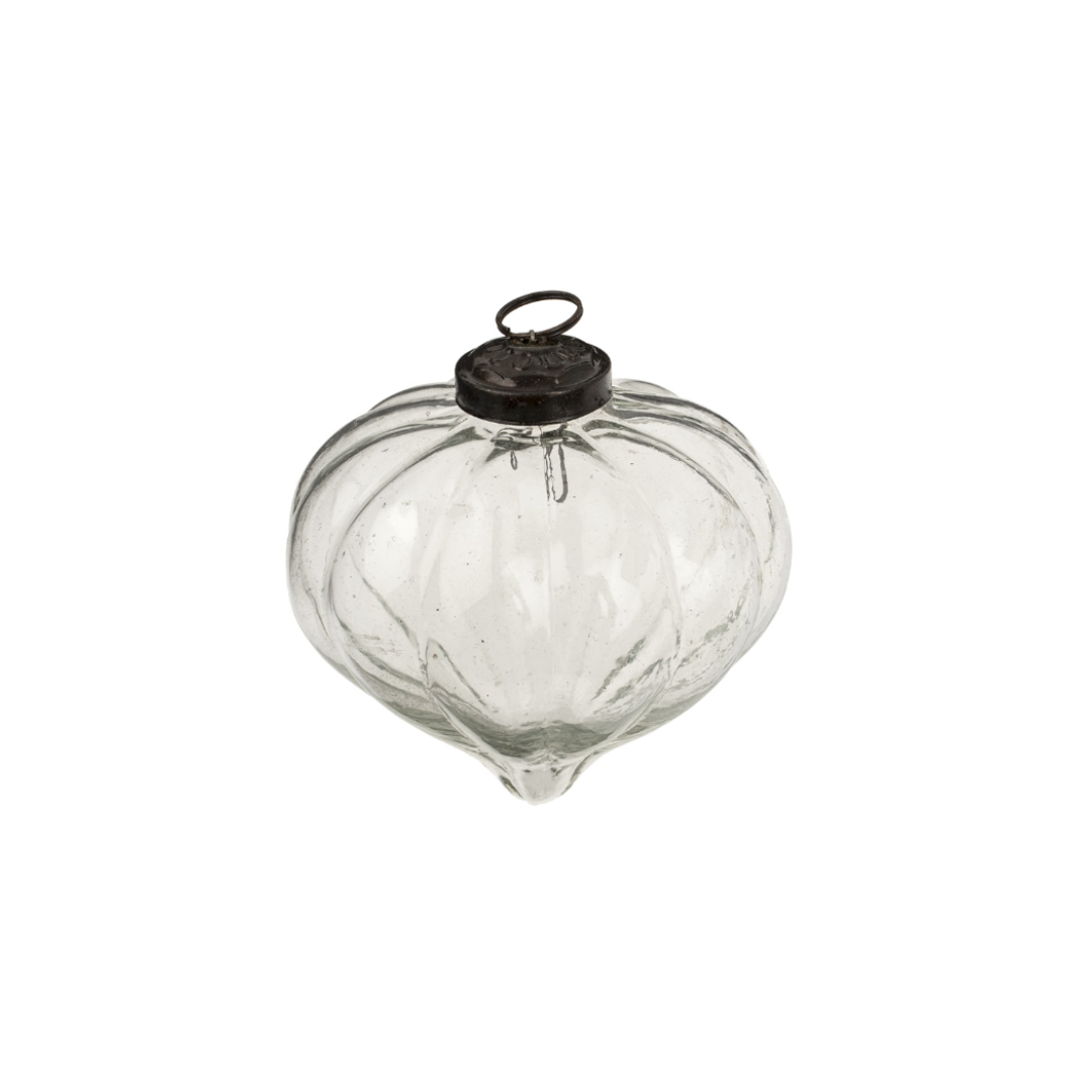 Silverfrost Onion Ornament