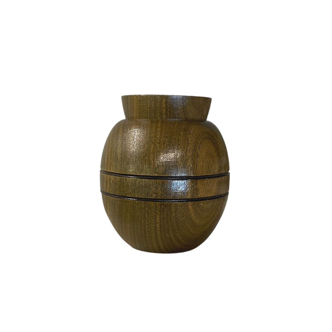 Found Wood Bud Vase 1