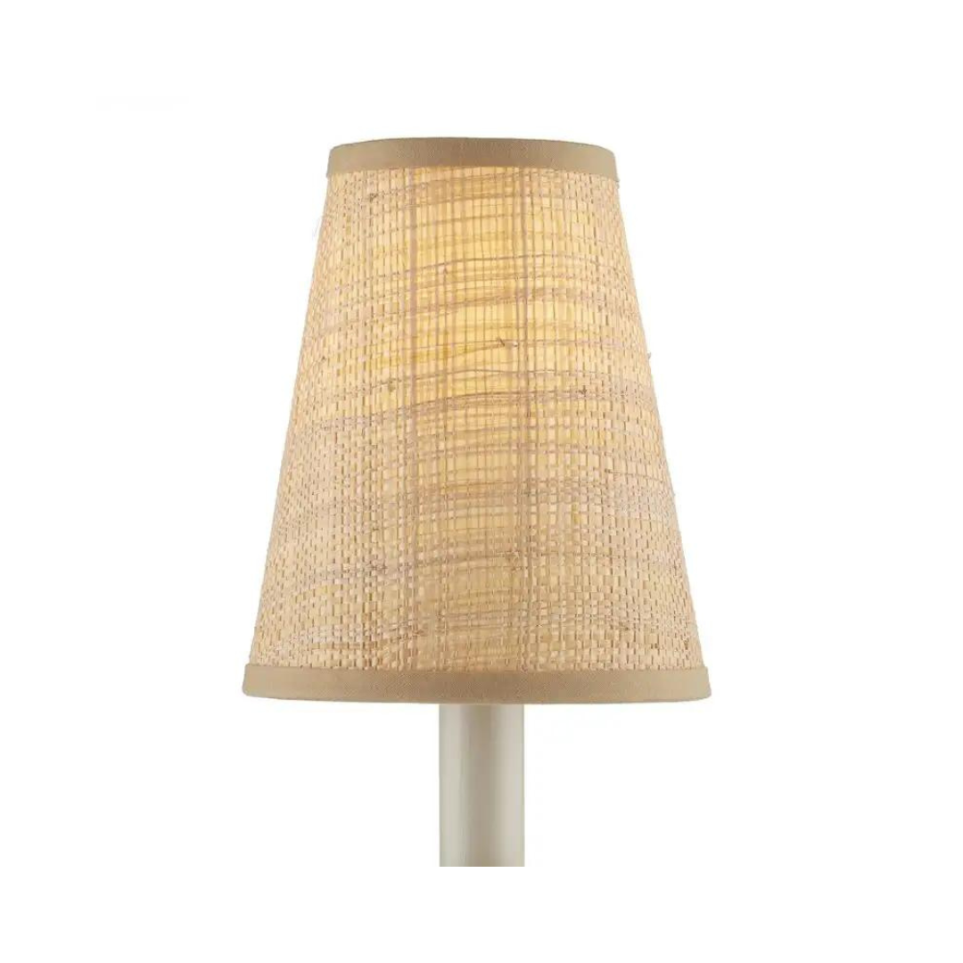 Grass Cloth Tapered Chandelier Shade