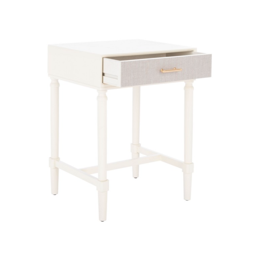 White Estella Accent Table