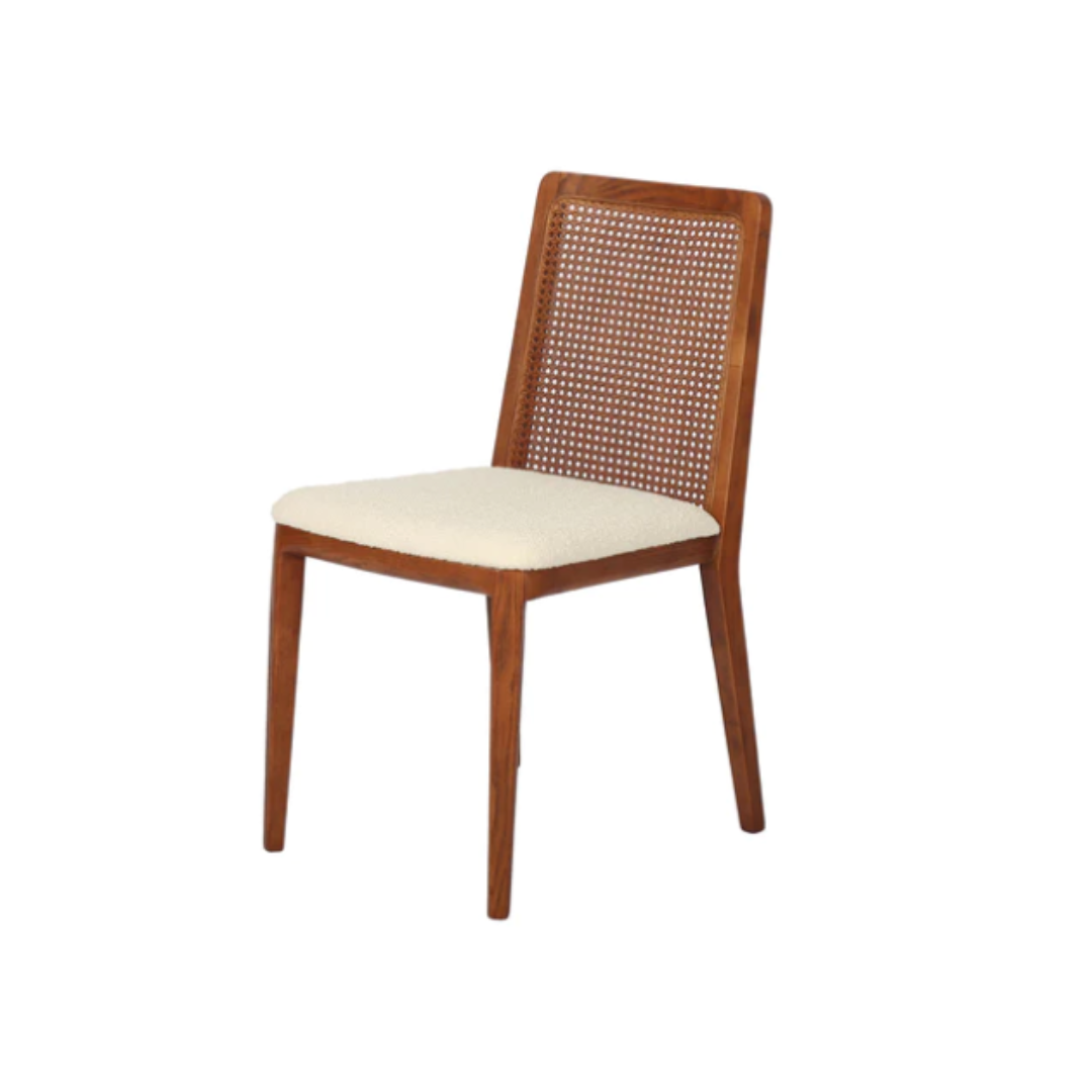 Oyster Cane Dining Chair