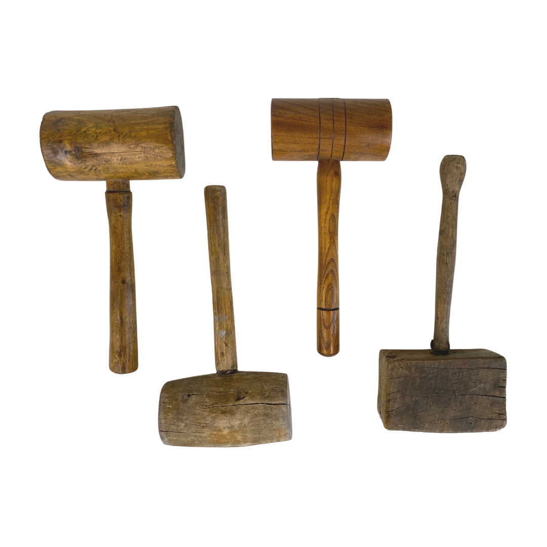 Wooden Home Hammer Tool, Wooden Mallet Set