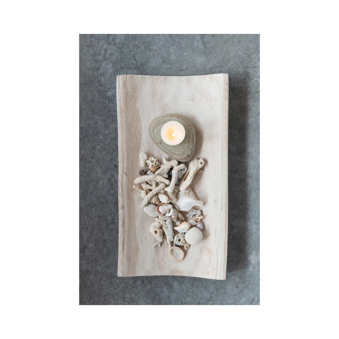 Paulownia Wood Curved Tray