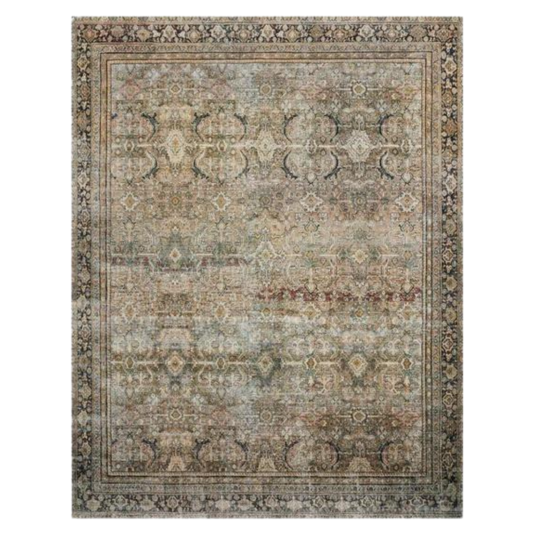 Layla Olive &amp; Charcoal Rug