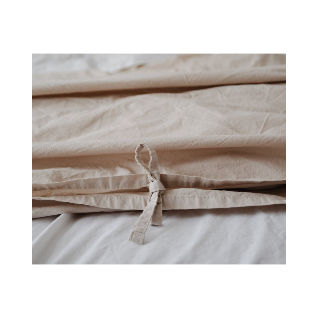 Oat Milk Turkish Duvet Cover