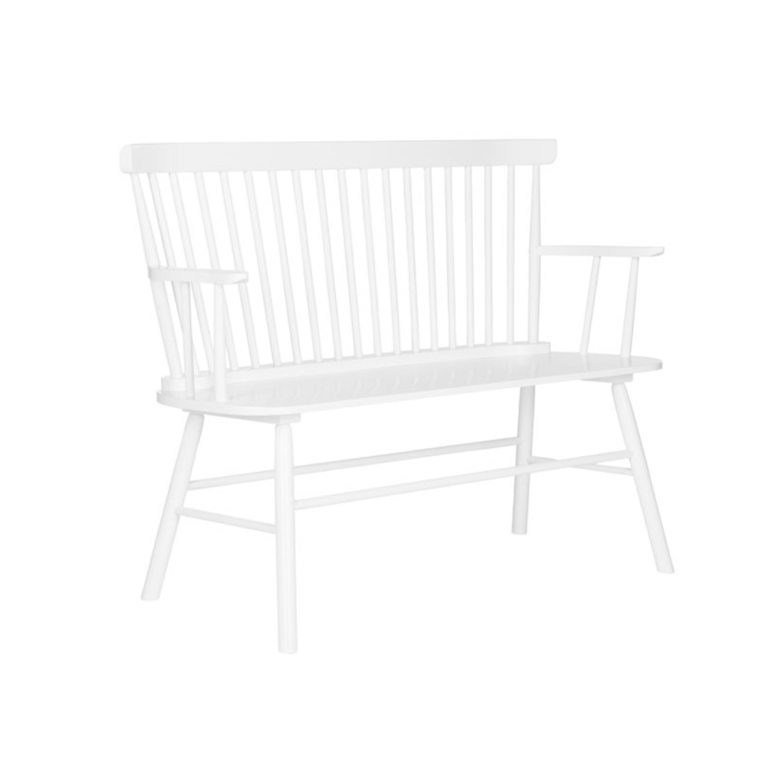 White Addison Settee