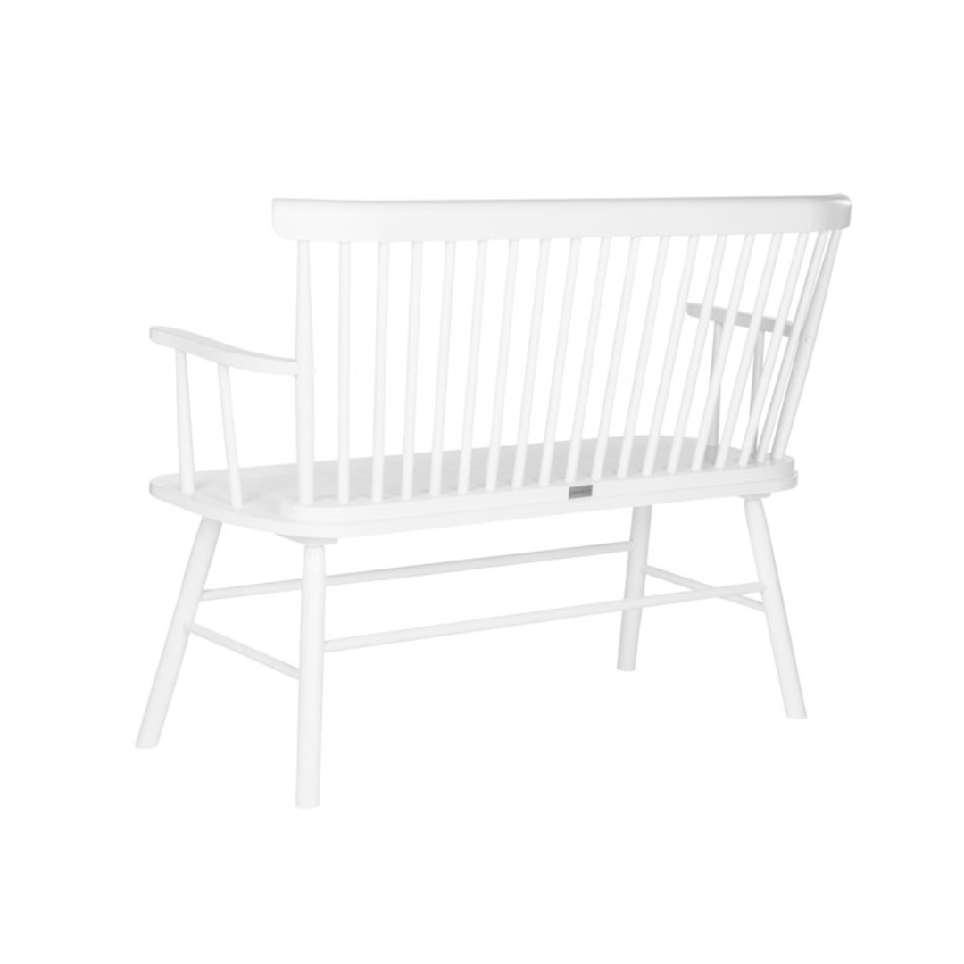 White Addison Settee