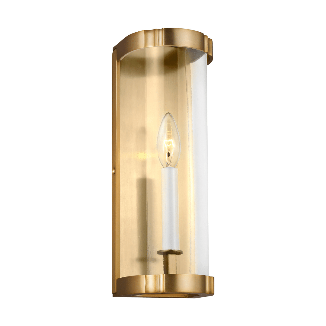 lighting, wall light, sconces, gold, brass, silver, polished nickel, nickel, modern, contemporary, Generation Lighting, Thompson Wall Sconce