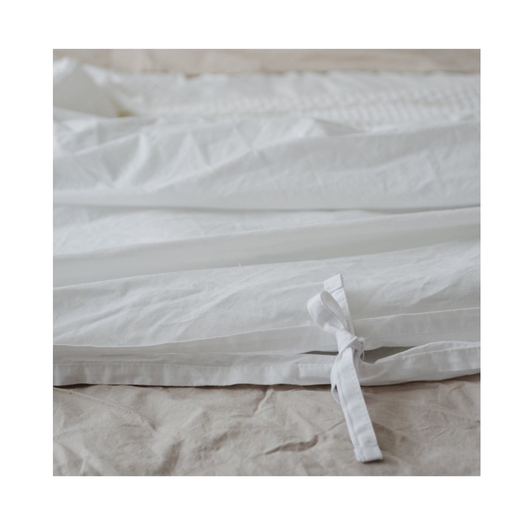White Turkish Cotton Duvet Cover