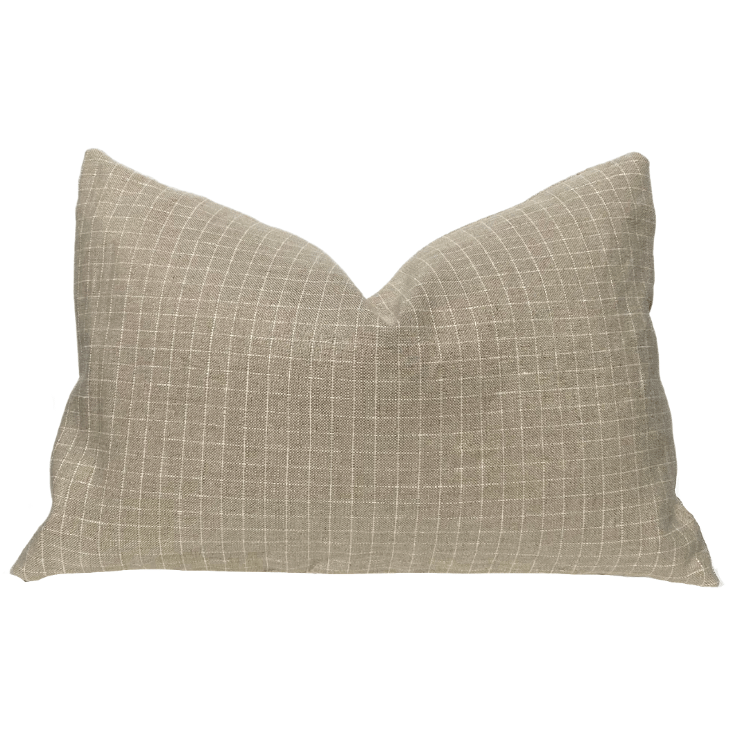 Fawn Checkered Pillow Cover
