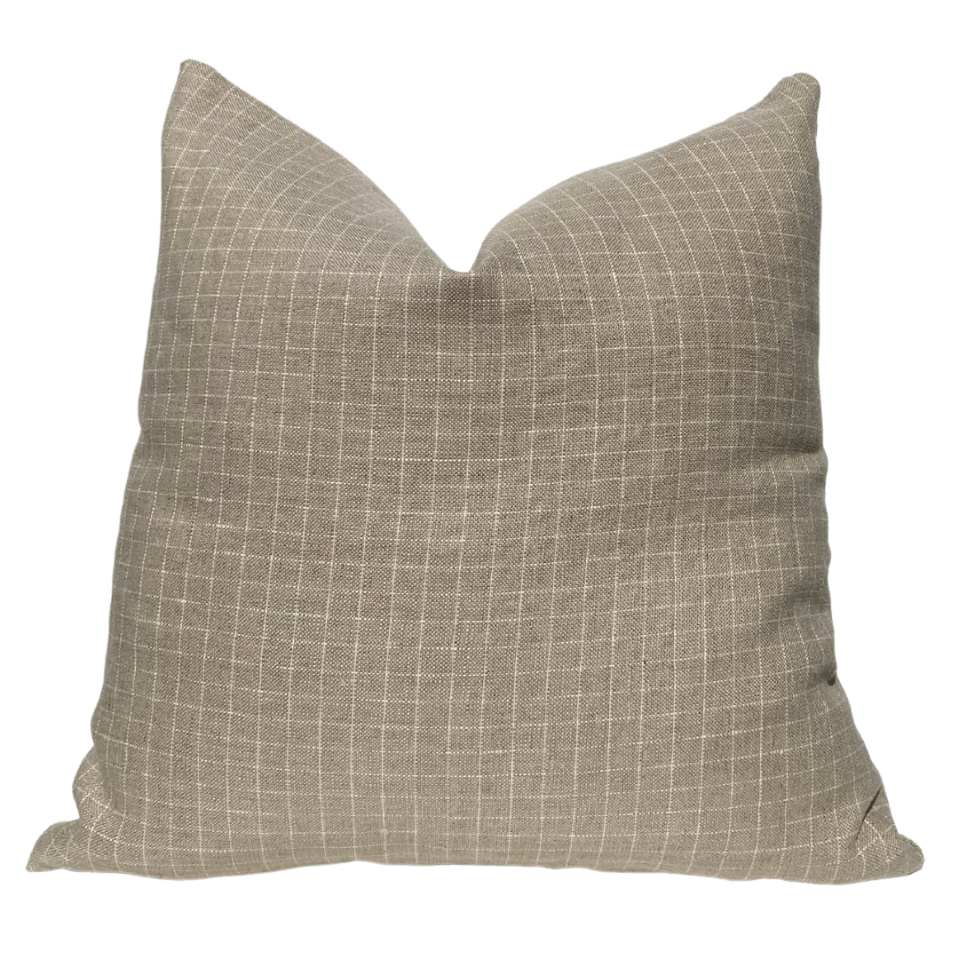 Fawn Checkered Pillow Cover