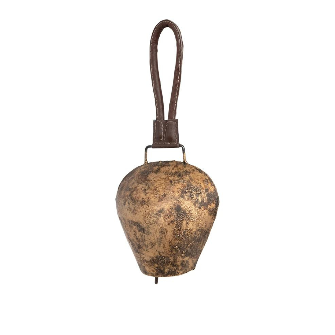 Brass Bell with Leather Hanger