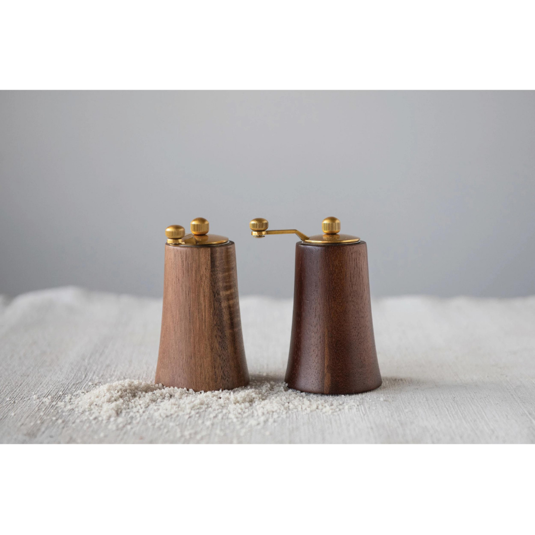 Acacia Wood Salt and Pepper Mills