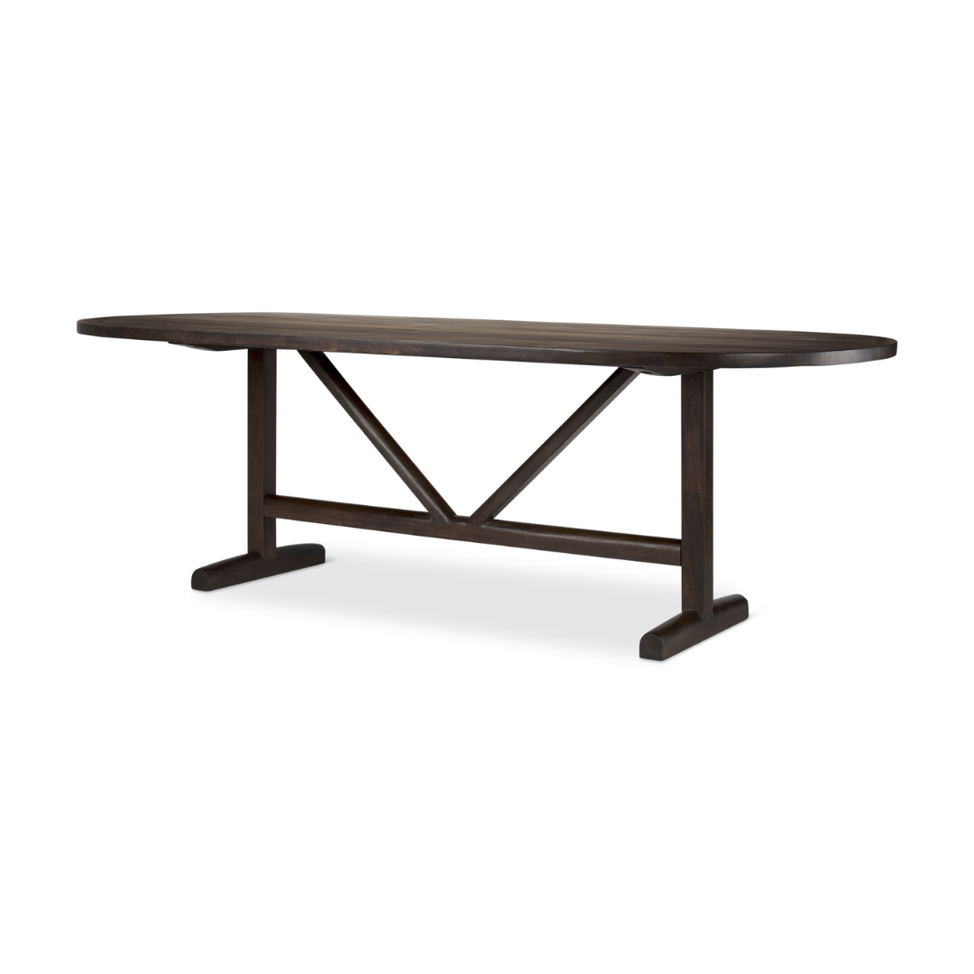 Viktor Dining Table in Dark Brown
