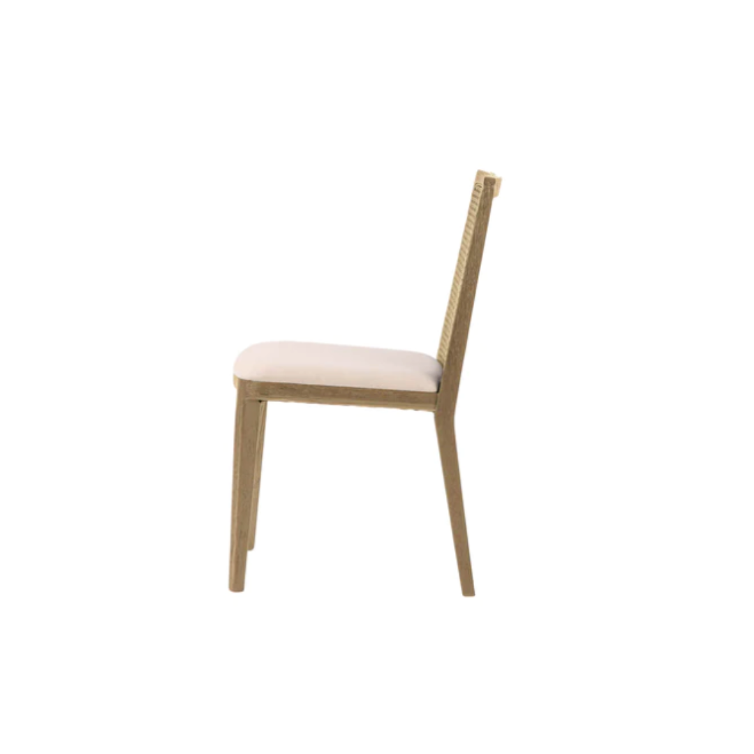 Oyster Cane Dining Chair