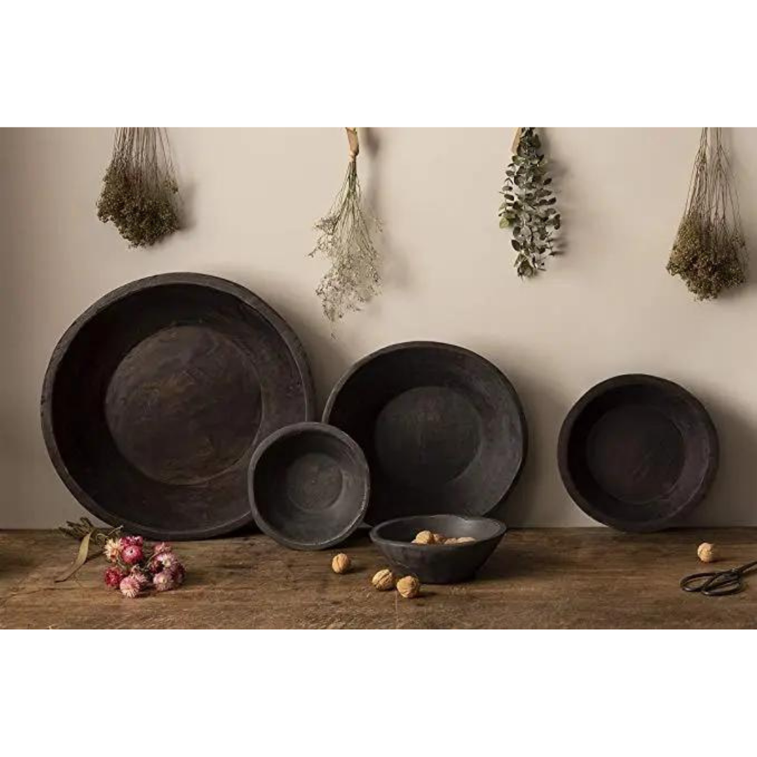 Found Dough Bowl in Dark Wash