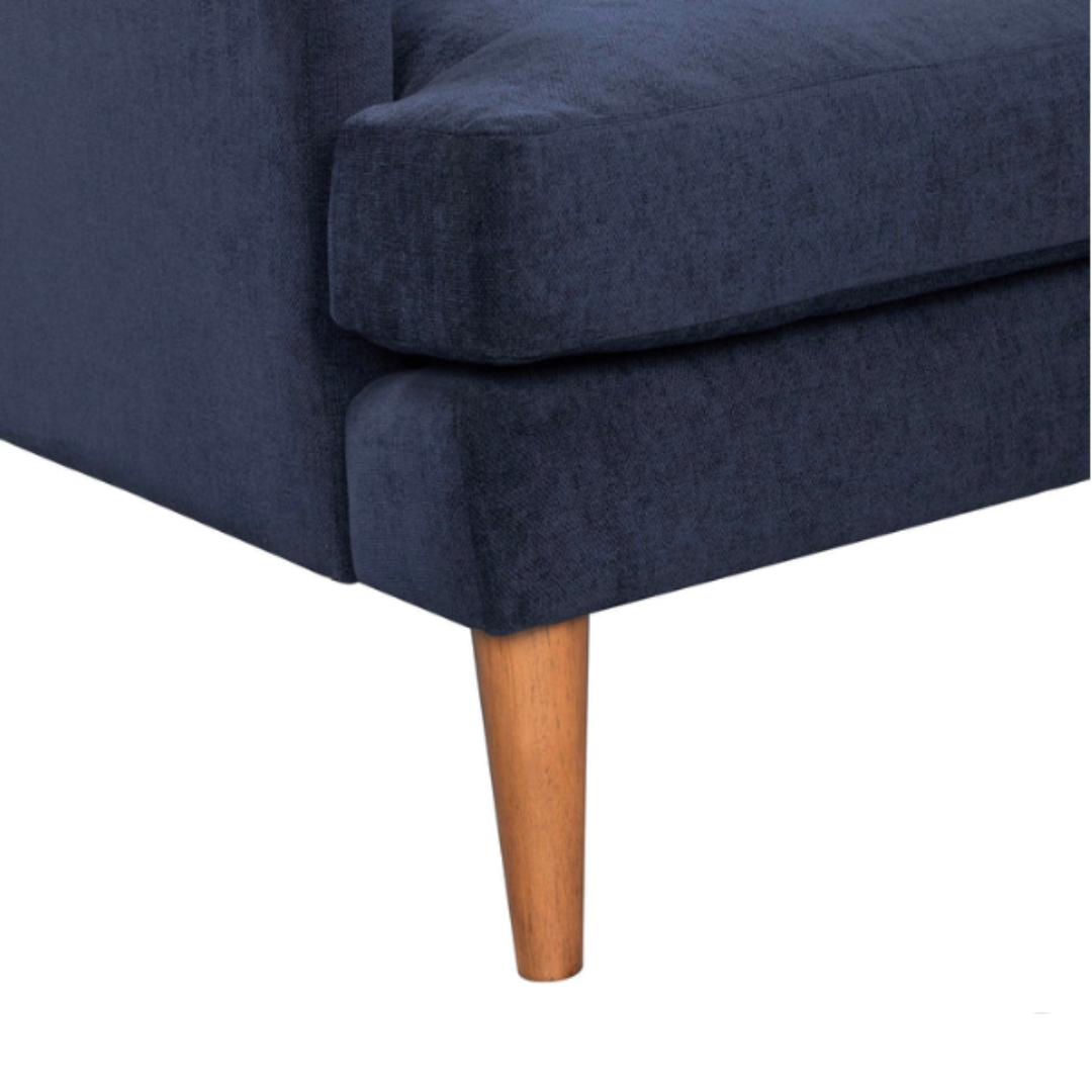 Missy Club Chair in Navy Chenille