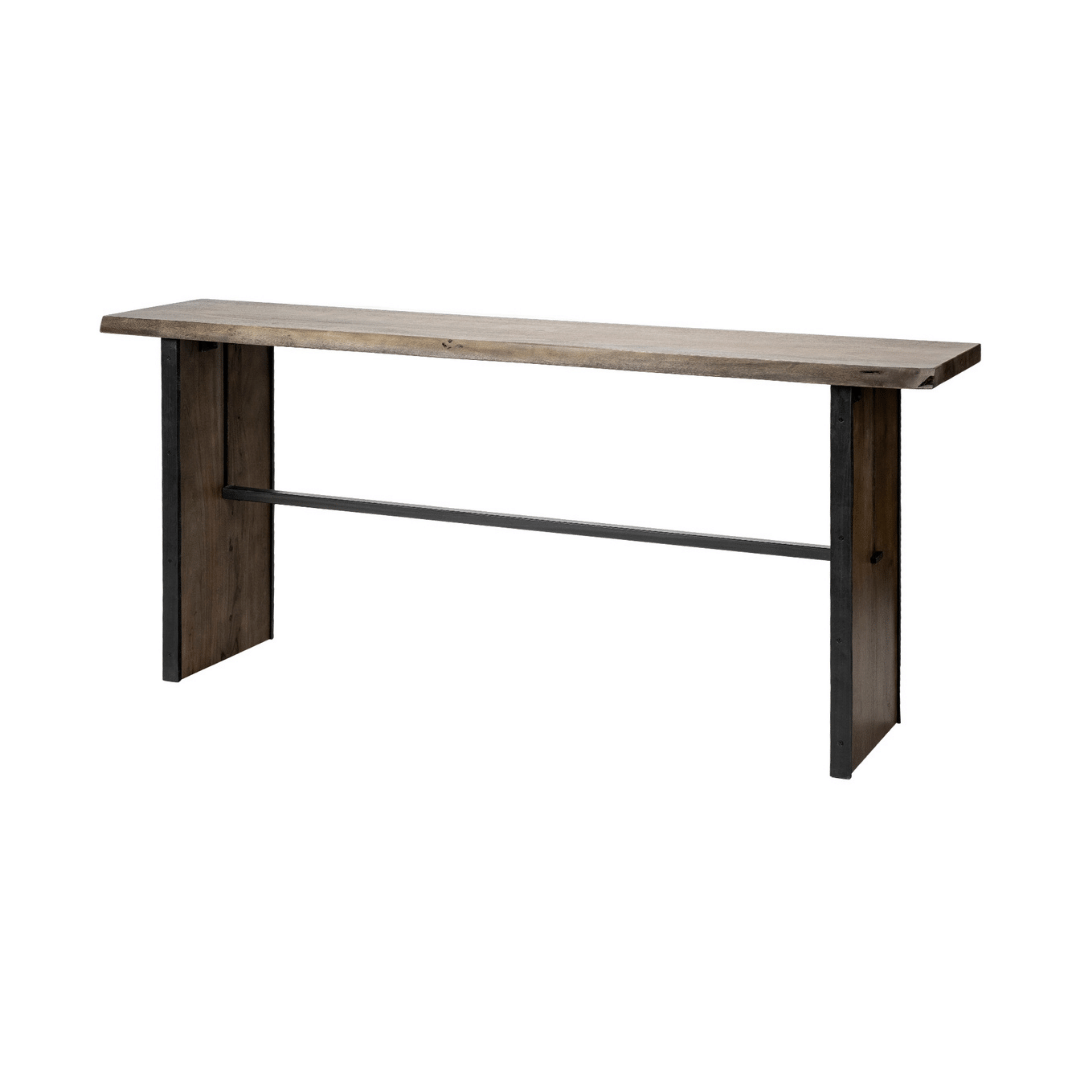 Ledger Live-Edge Console Table