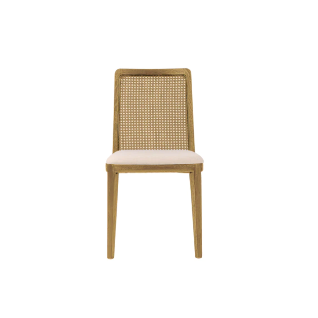 Oyster Cane Dining Chair
