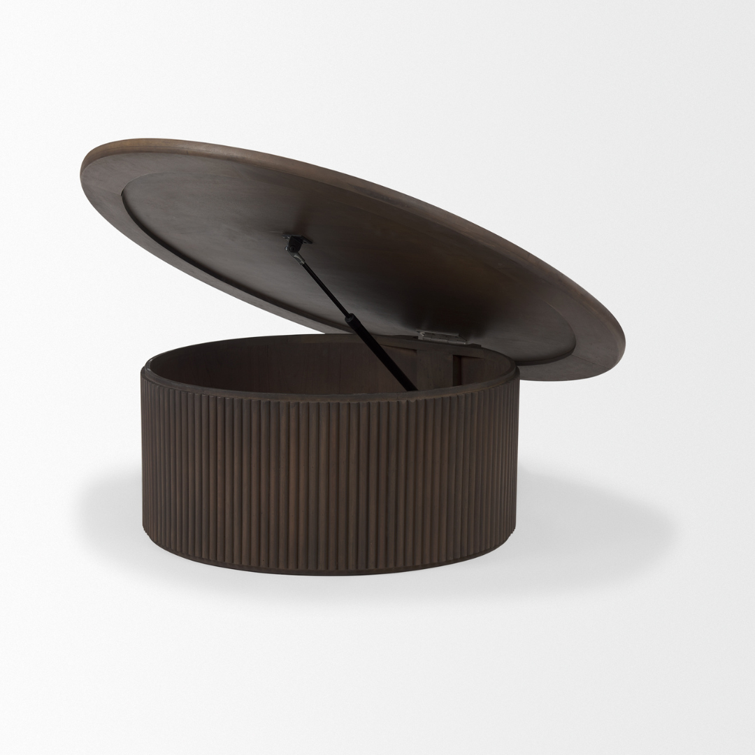 Terra Round Coffee Table in Light Brown