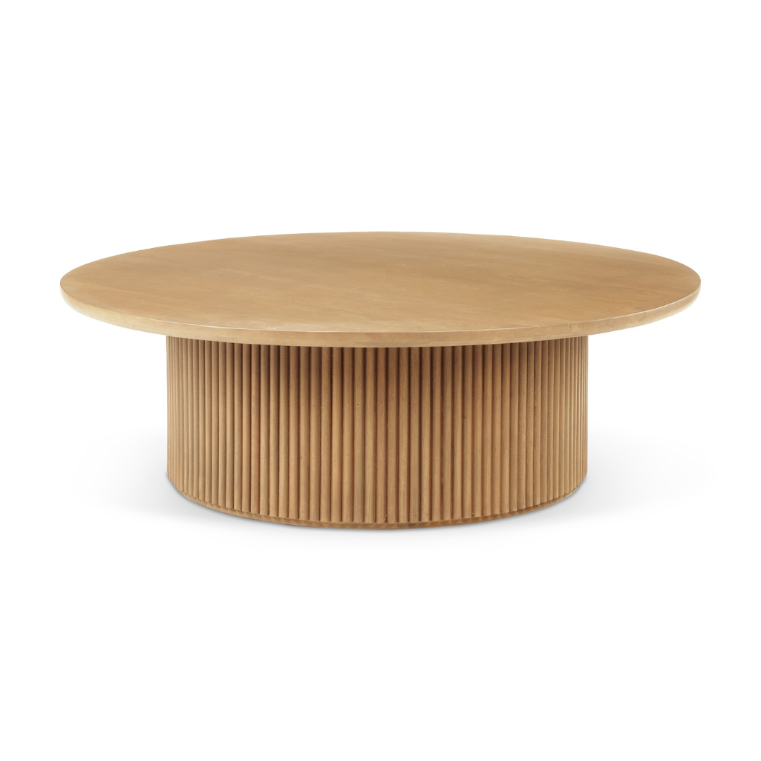 Terra Round Coffee Table in Light Brown