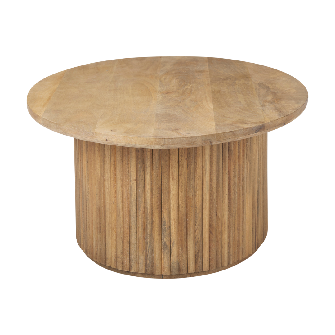 Terra Oval Coffee Table in Light Brown