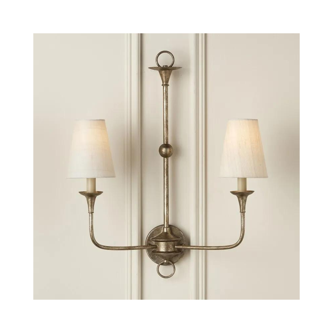 Grass Cloth Tapered Chandelier Shade