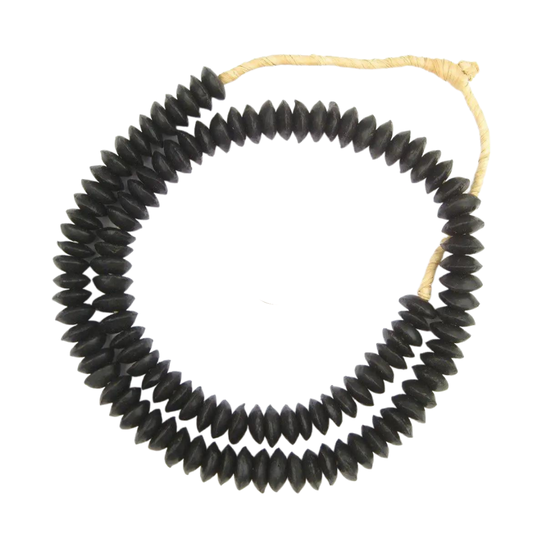 Ashanti Glass Saucer Beads