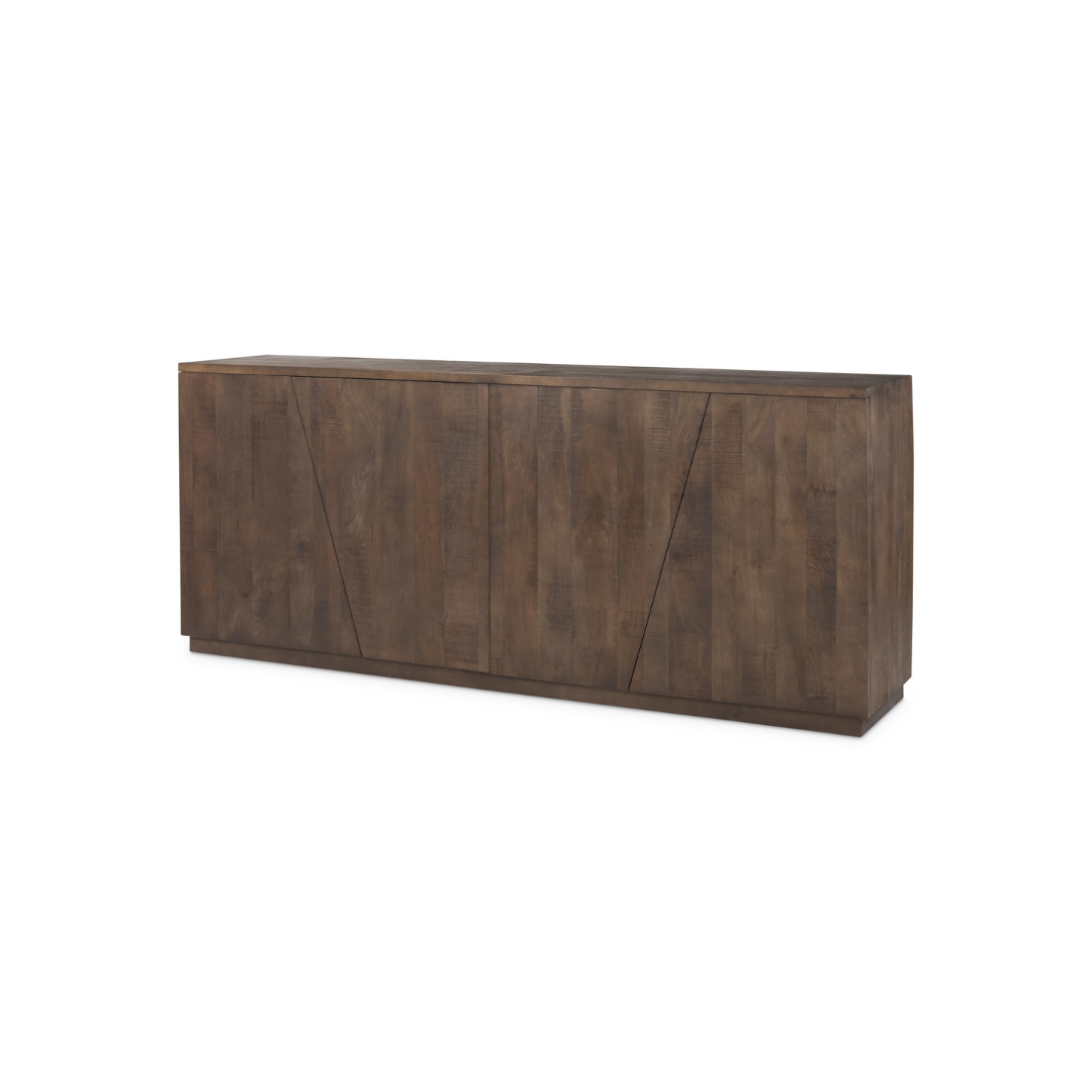 West Wooden Angular Sideboard
