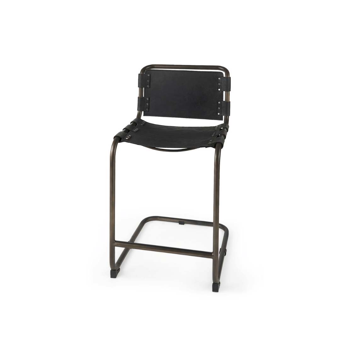 Berbick Leather Counter Stool