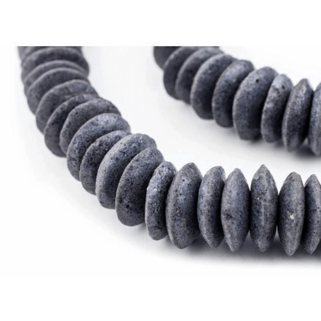 Ashanti Glass Saucer Beads