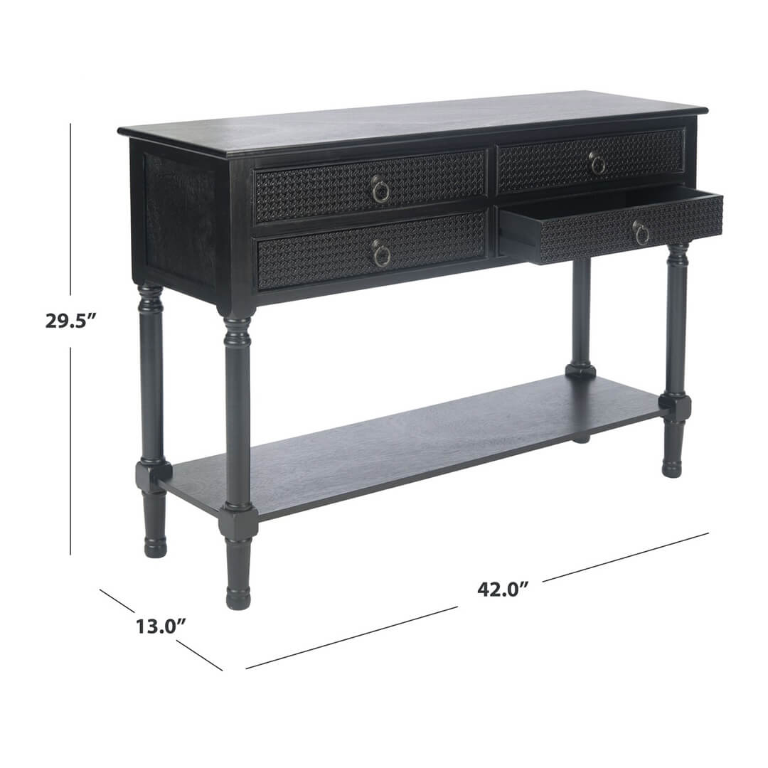 Haines 4-Drawer Console Table