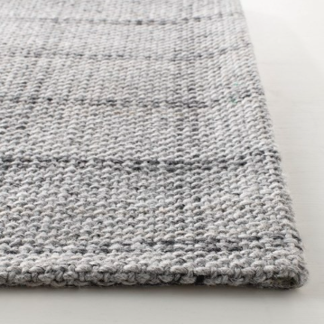 Tamworth Check Rug in Silver