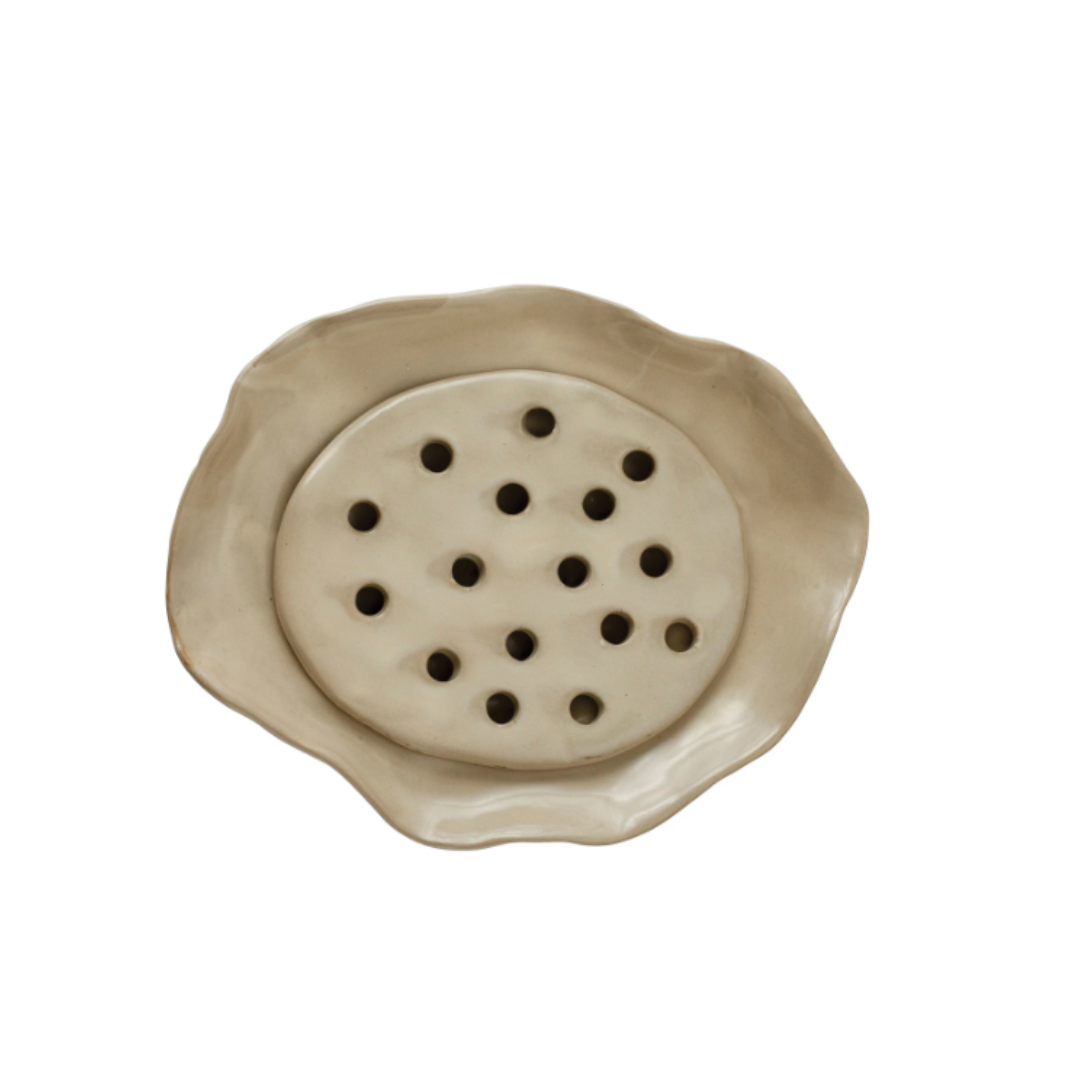 Stoneware Soap Dish